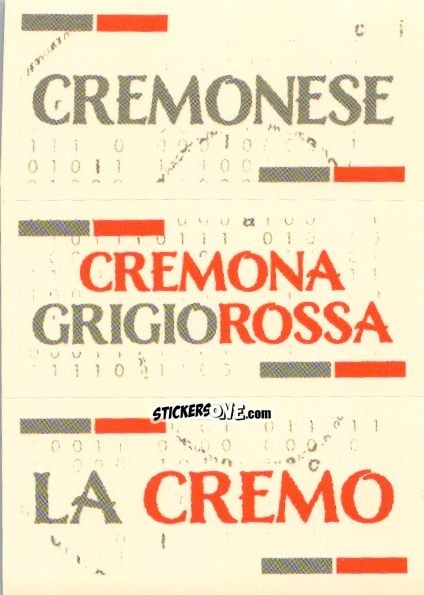 Figurina Slogan Cremonese