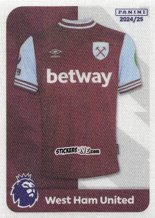 Cromo Shirts West Ham United - English Premier League 2024-2025
 n. 21 - Panini
