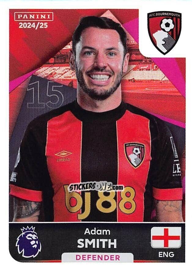 Sticker Adam Smith (Captain) - English Premier League 2024-2025
 n. 32 - Panini