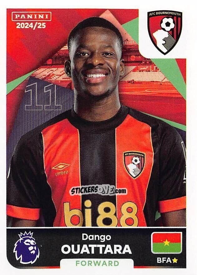 Sticker Dango Ouattara - English Premier League 2024-2025
 n. 41 - Panini