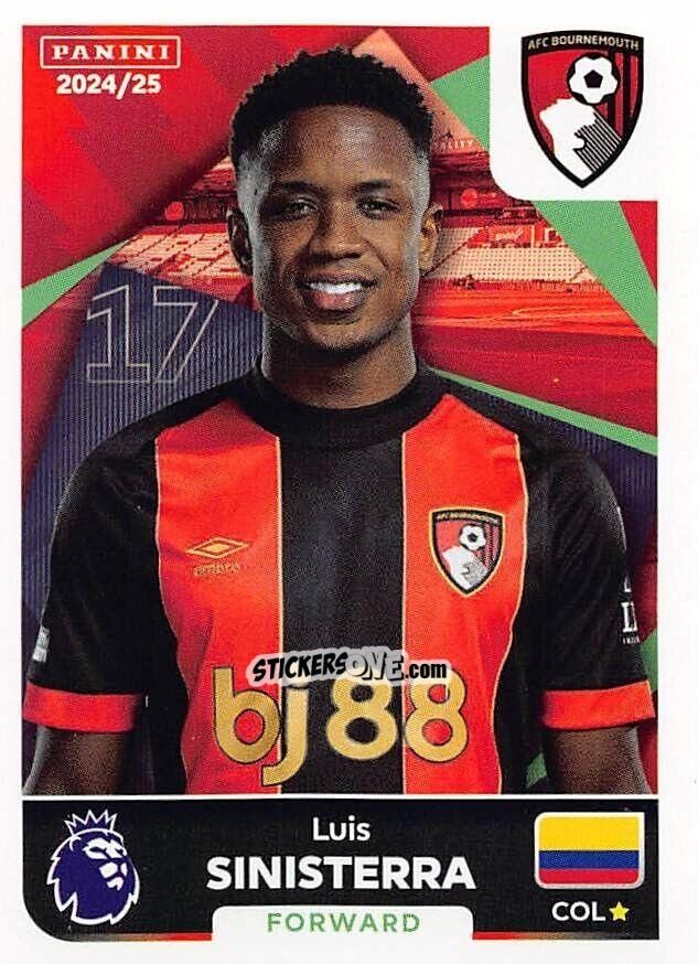 Sticker Luis Sinisterra - English Premier League 2024-2025
 n. 42 - Panini