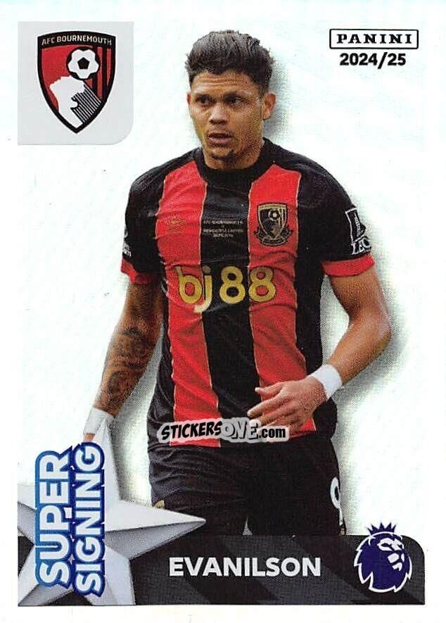 Cromo Evanilson (Super Signing) - English Premier League 2024-2025
 n. 51 - Panini