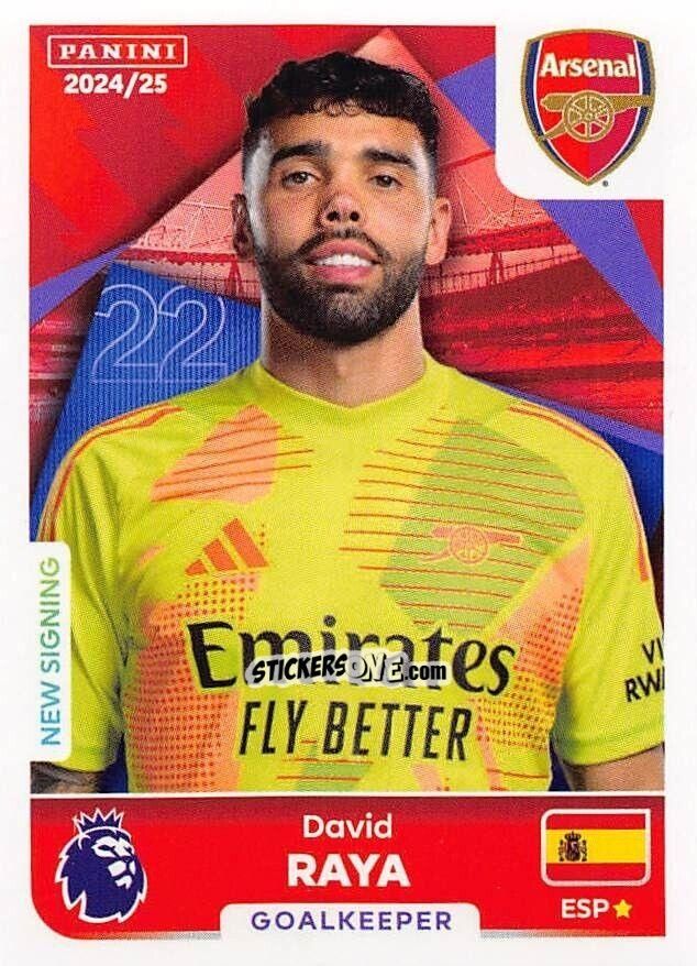 Sticker David Raya - English Premier League 2024-2025
 n. 53 - Panini