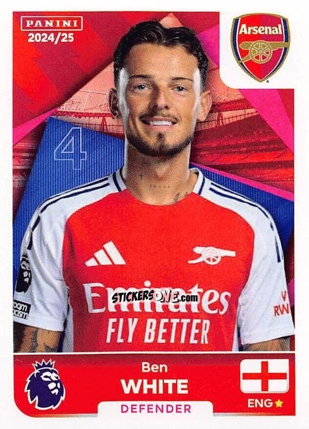 Sticker Ben White - English Premier League 2024-2025
 n. 60 - Panini