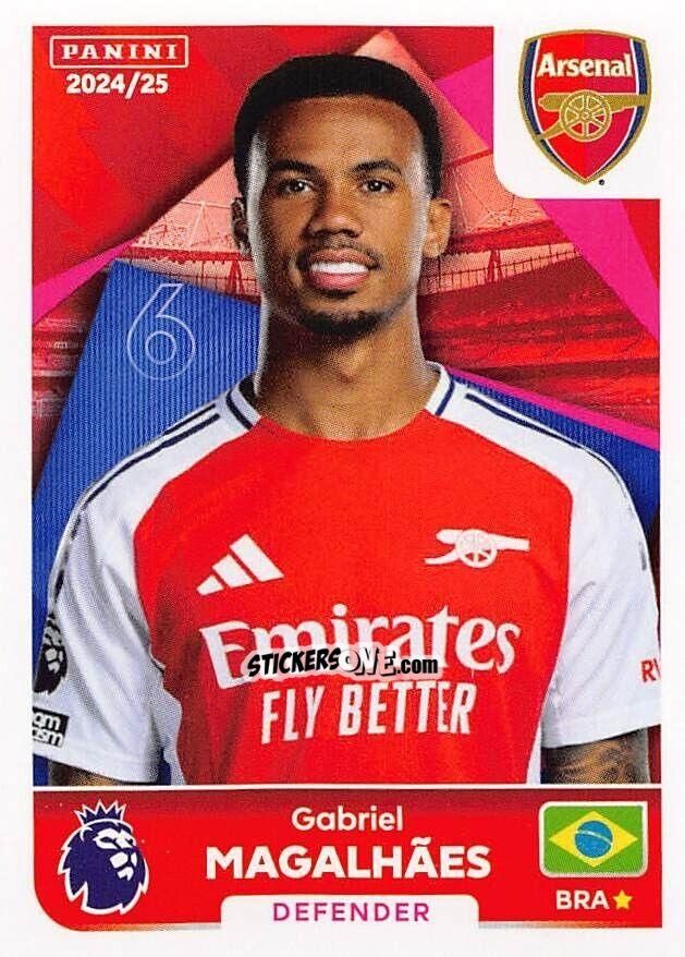 Sticker Gabriel Magalhães - English Premier League 2024-2025
 n. 61 - Panini