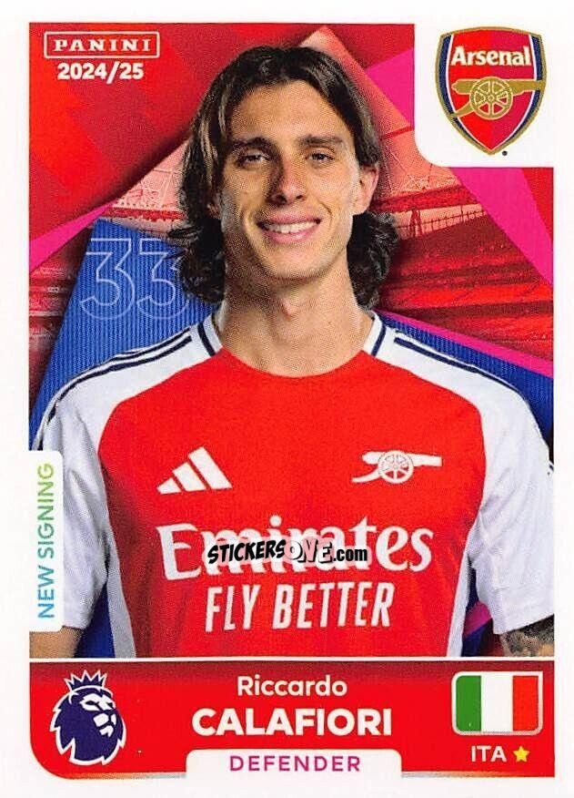 Sticker Riccardo Calafiori - English Premier League 2024-2025
 n. 64 - Panini