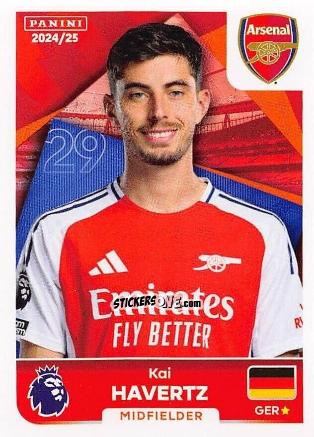 Figurina Kai Havertz - English Premier League 2024-2025
 n. 69 - Panini