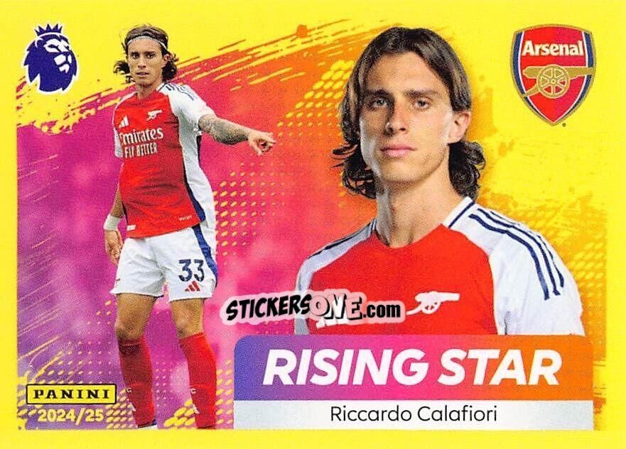 Sticker Riccardo Calafiori (Rising Star) - English Premier League 2024-2025
 n. 74 - Panini