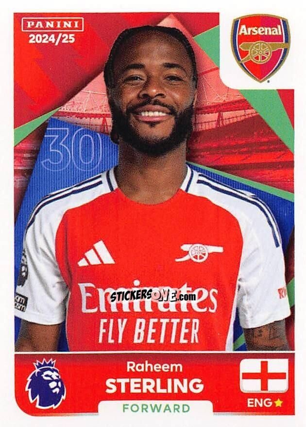 Cromo Raheem Sterling - English Premier League 2024-2025
 n. 79 - Panini