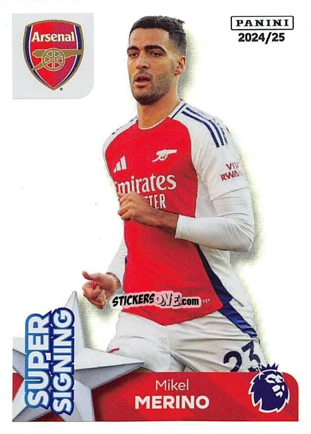 Sticker Mikel Merino (Super Signing) - English Premier League 2024-2025
 n. 80 - Panini