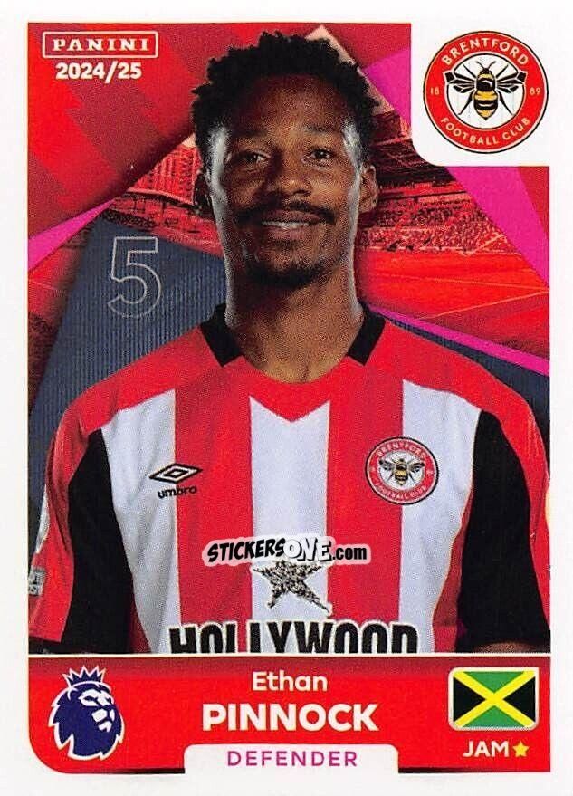 Cromo Ethan Pinnock - English Premier League 2024-2025
 n. 119 - Panini