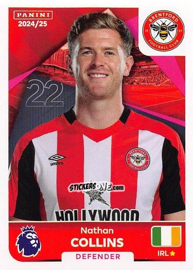 Sticker Nathan Collins - English Premier League 2024-2025
 n. 120 - Panini