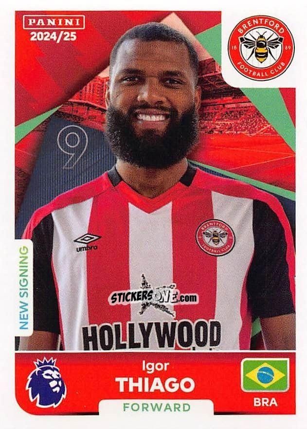 Figurina Igor Thiago - English Premier League 2024-2025
 n. 128 - Panini