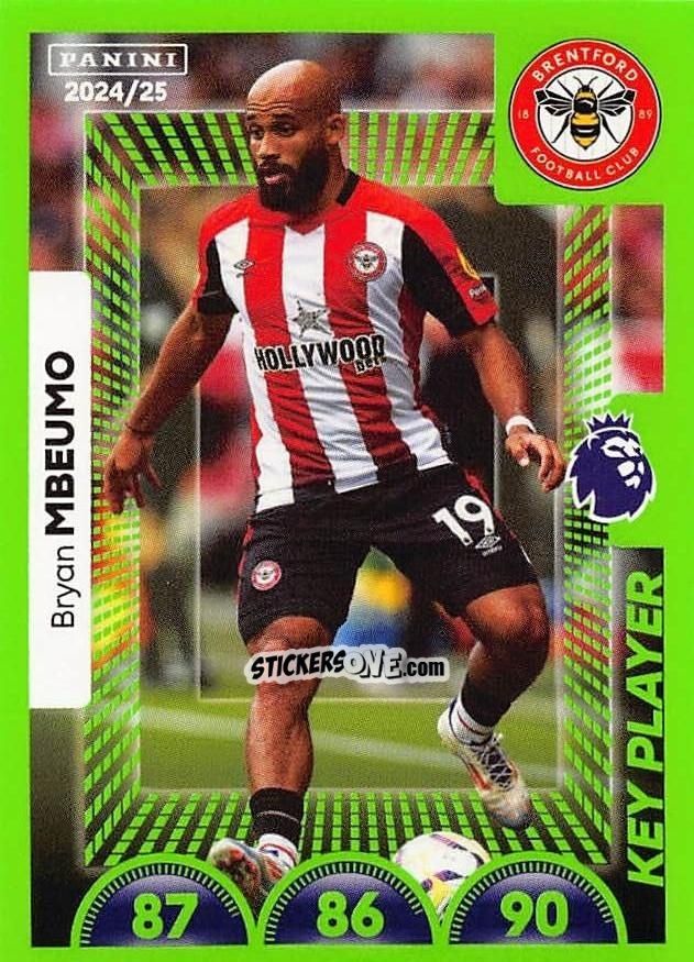 Sticker Bryan Mbeumo (Key Player) - English Premier League 2024-2025
 n. 136 - Panini
