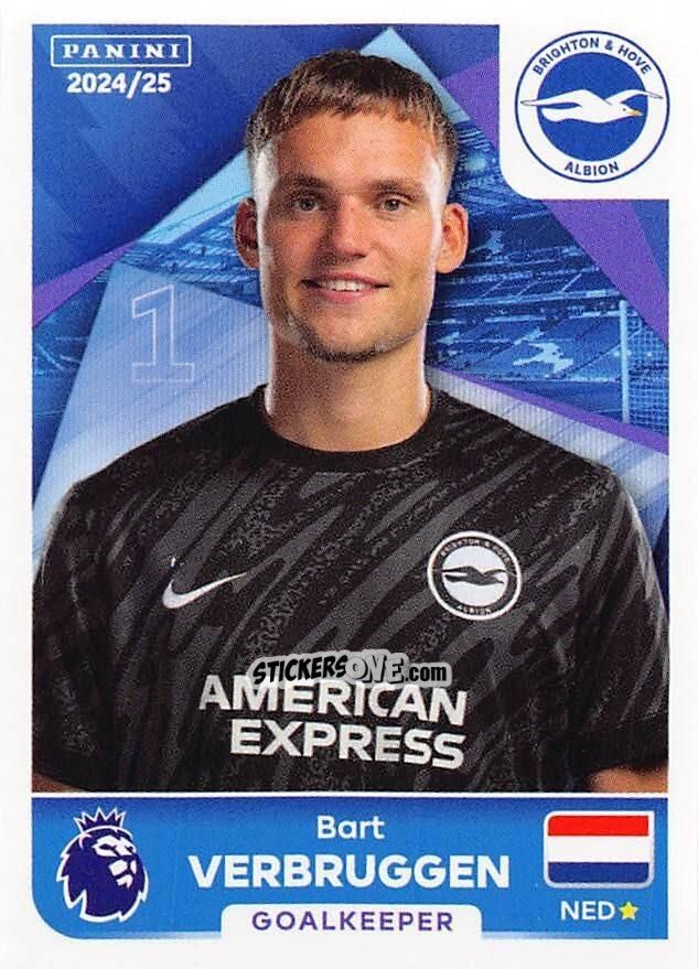 Cromo Bart Verbruggen - English Premier League 2024-2025
 n. 140 - Panini