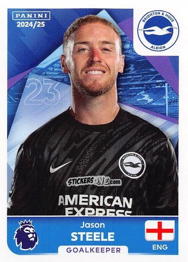 Cromo Jason Steele - English Premier League 2024-2025
 n. 141 - Panini