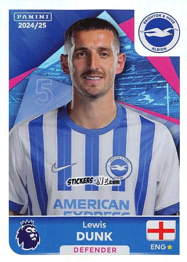 Cromo Lewis Dunk (Captain) - English Premier League 2024-2025
 n. 145 - Panini