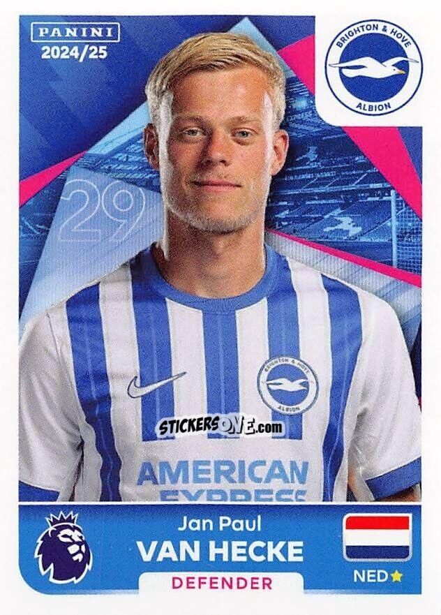 Cromo Jan Paul van Hecke - English Premier League 2024-2025
 n. 147 - Panini
