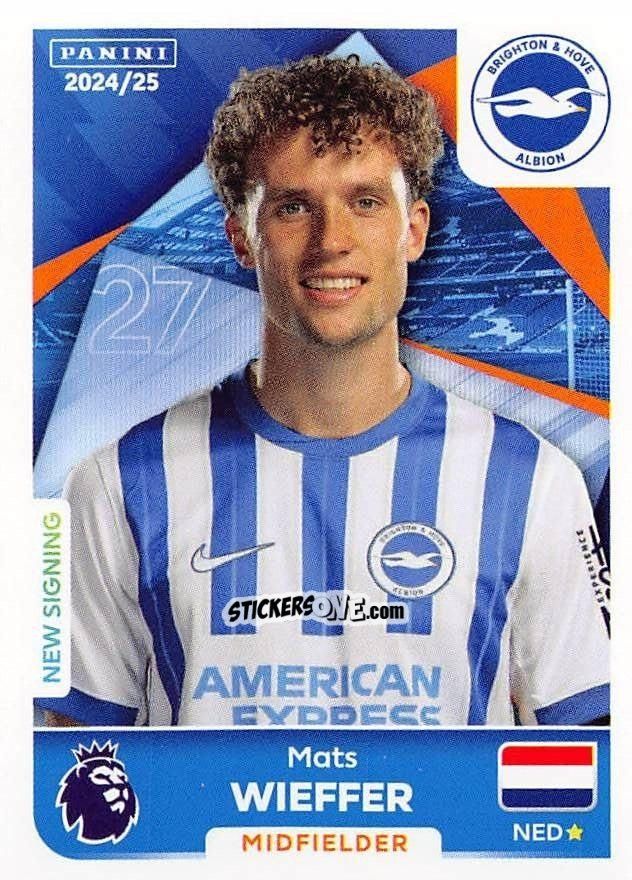 Cromo Mats Wieffer - English Premier League 2024-2025
 n. 153 - Panini