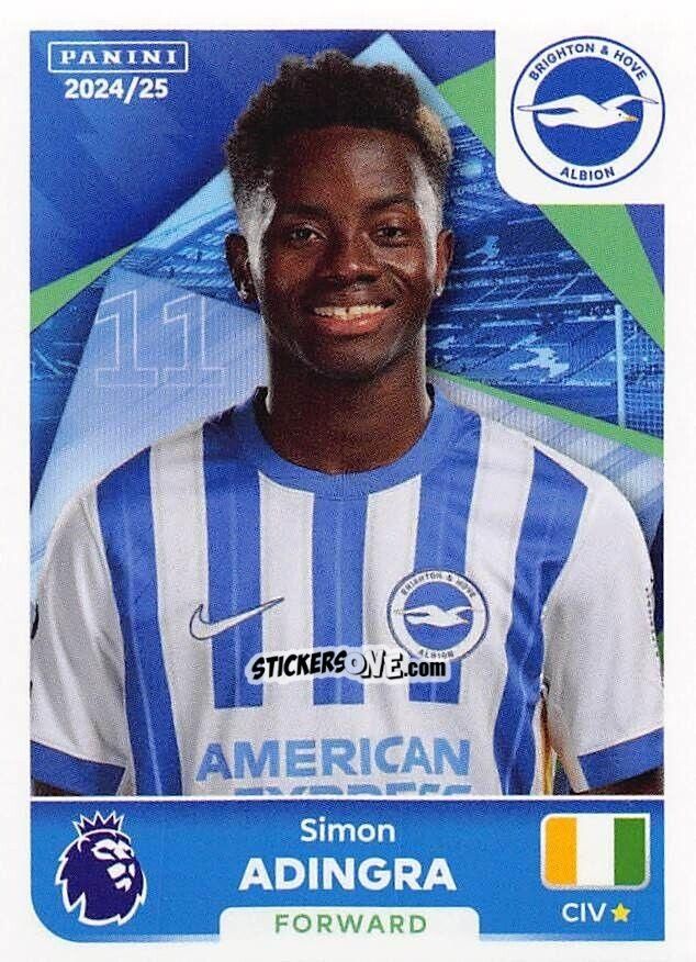 Sticker Simon Adingra - English Premier League 2024-2025
 n. 157 - Panini