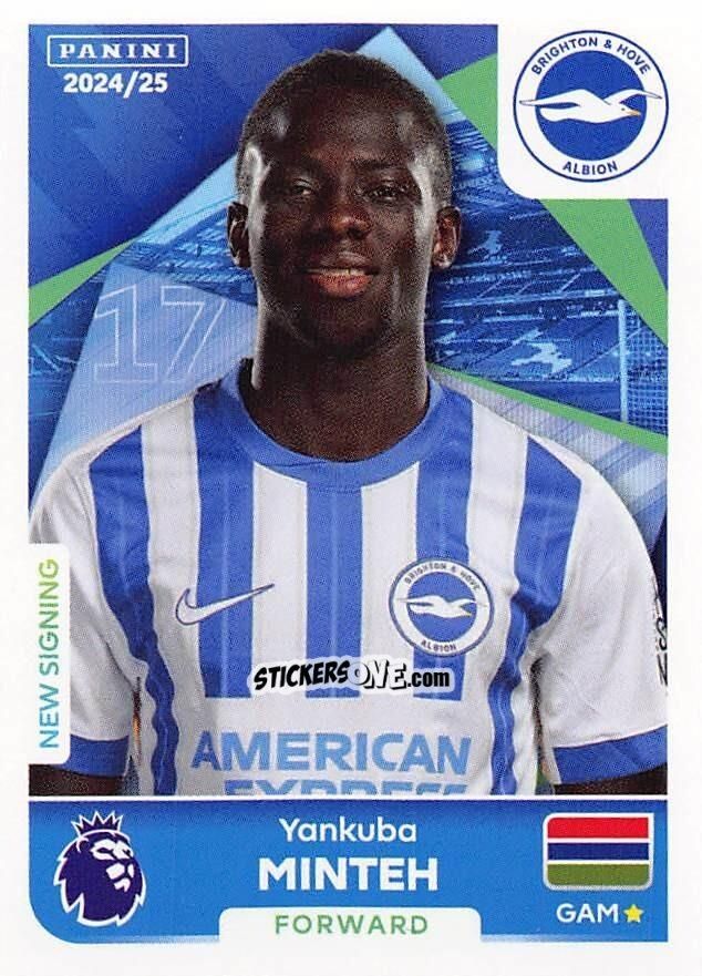 Cromo Yankuba Minteh - English Premier League 2024-2025
 n. 159 - Panini
