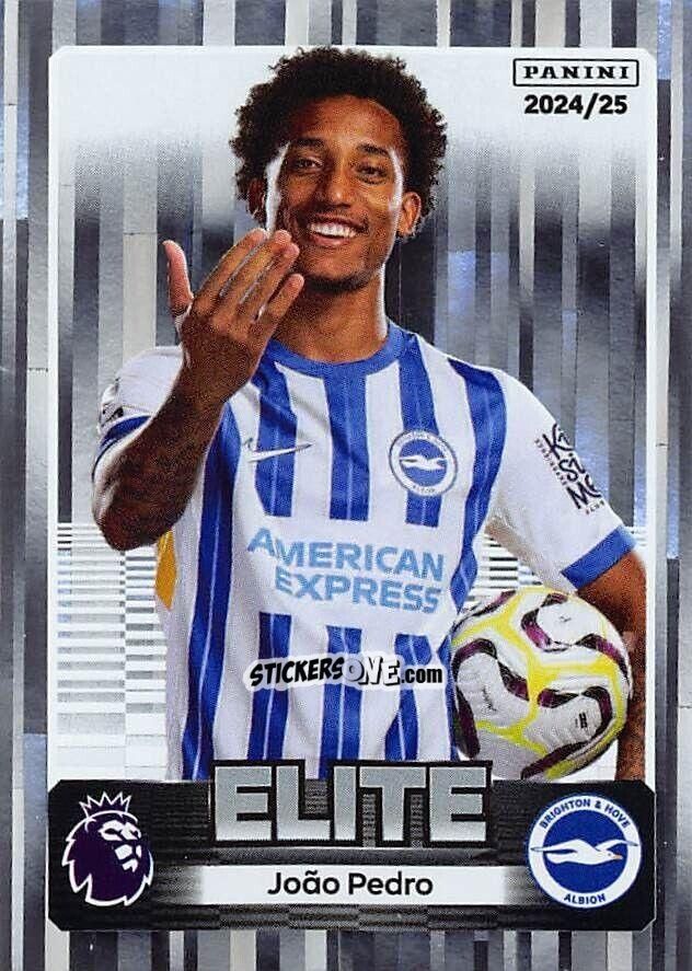 Cromo João Pedro (Elite) - English Premier League 2024-2025
 n. 162 - Panini