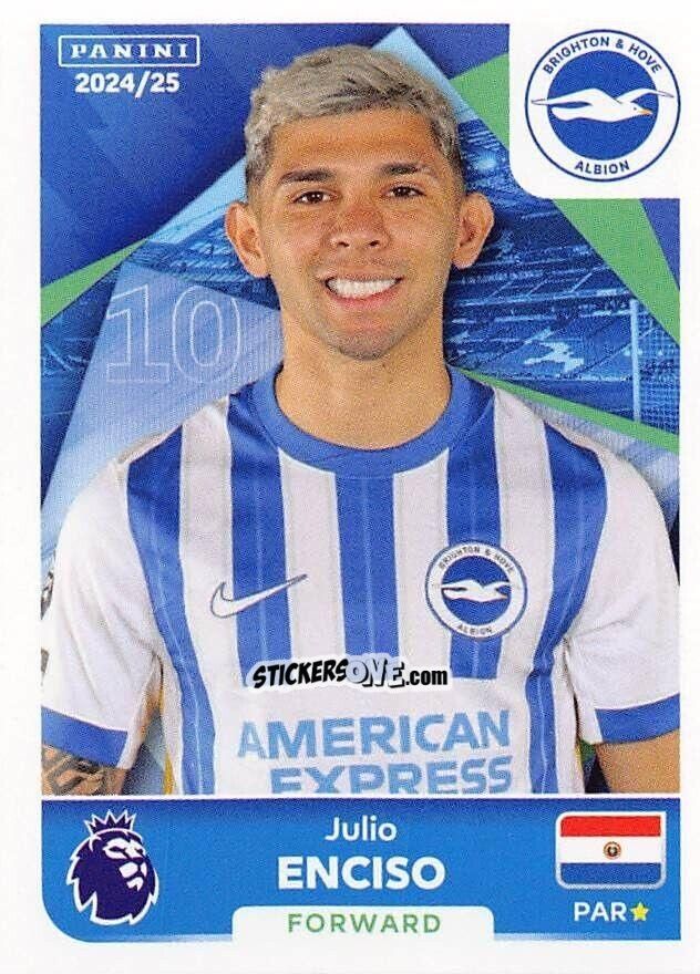 Cromo Julio Enciso - English Premier League 2024-2025
 n. 163 - Panini