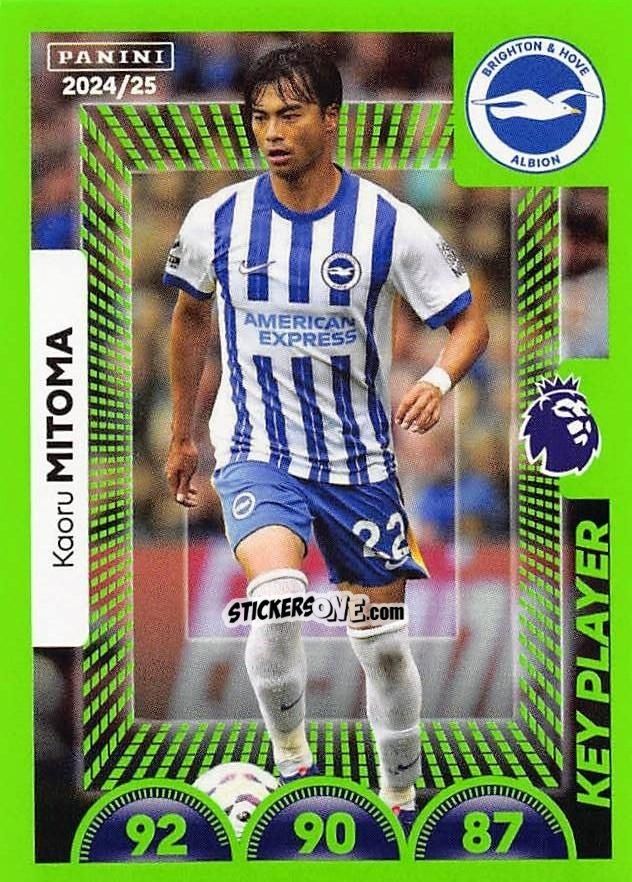 Cromo Kaoru Mitoma (Key Player) - English Premier League 2024-2025
 n. 164 - Panini