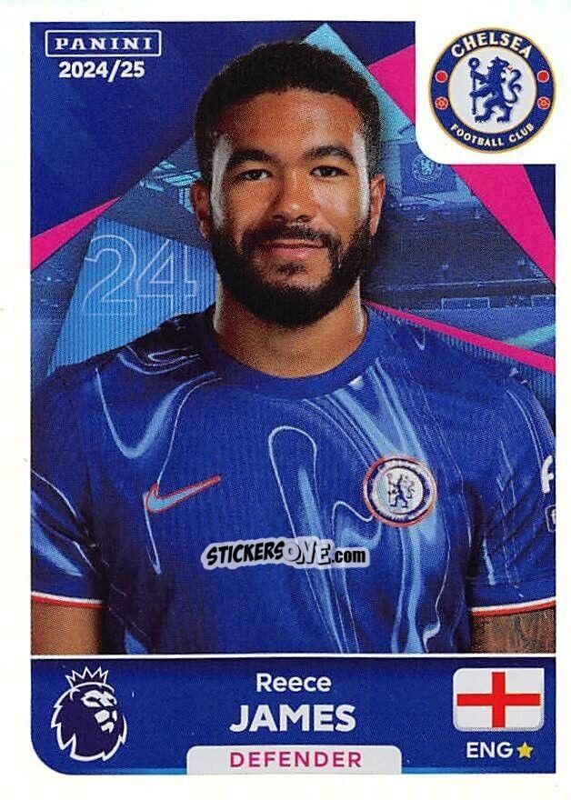 Figurina Reece James (Captain) - English Premier League 2024-2025
 n. 172 - Panini