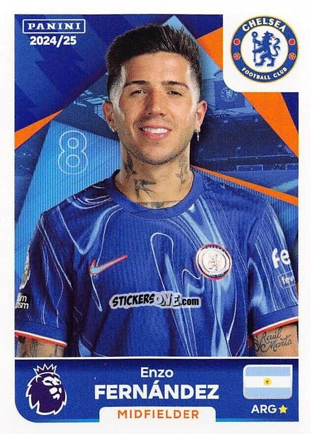 Sticker Enzo Fernández - English Premier League 2024-2025
 n. 180 - Panini