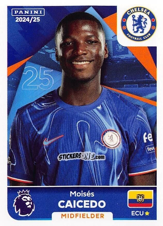 Cromo Moisés Caicedo - English Premier League 2024-2025
 n. 182 - Panini