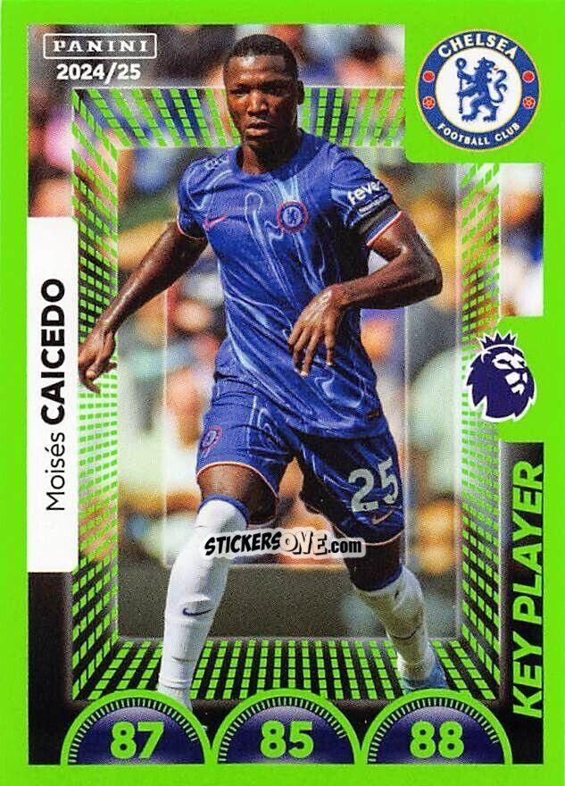 Cromo Moisés Caicedo (Key Player) - English Premier League 2024-2025
 n. 194 - Panini