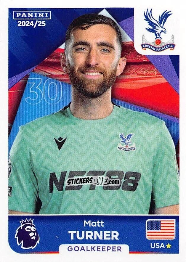 Sticker Matt Turner - English Premier League 2024-2025
 n. 199 - Panini