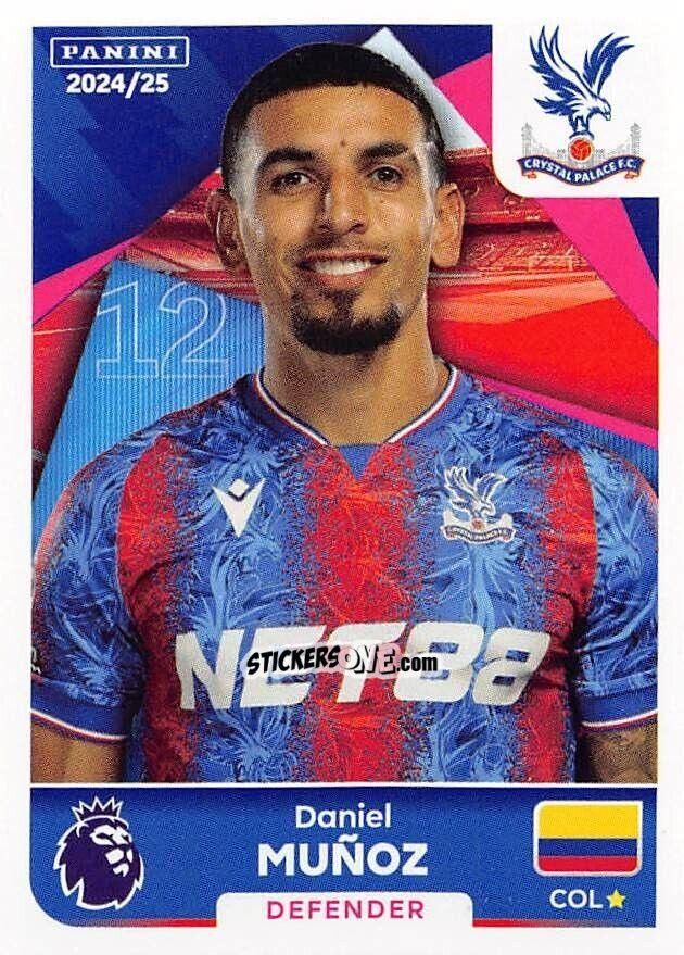 Sticker Daniel Muñoz - English Premier League 2024-2025
 n. 200 - Panini