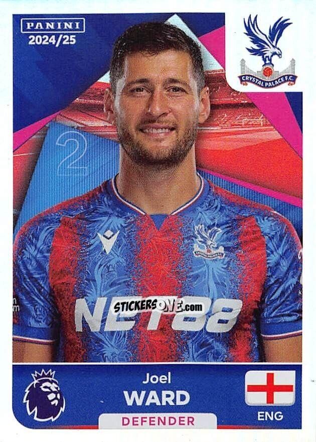 Figurina Joel Ward (Captain) - English Premier League 2024-2025
 n. 203 - Panini