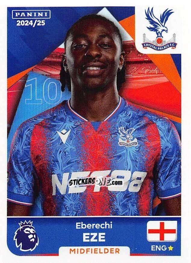 Cromo Eberechi Eze - English Premier League 2024-2025
 n. 212 - Panini