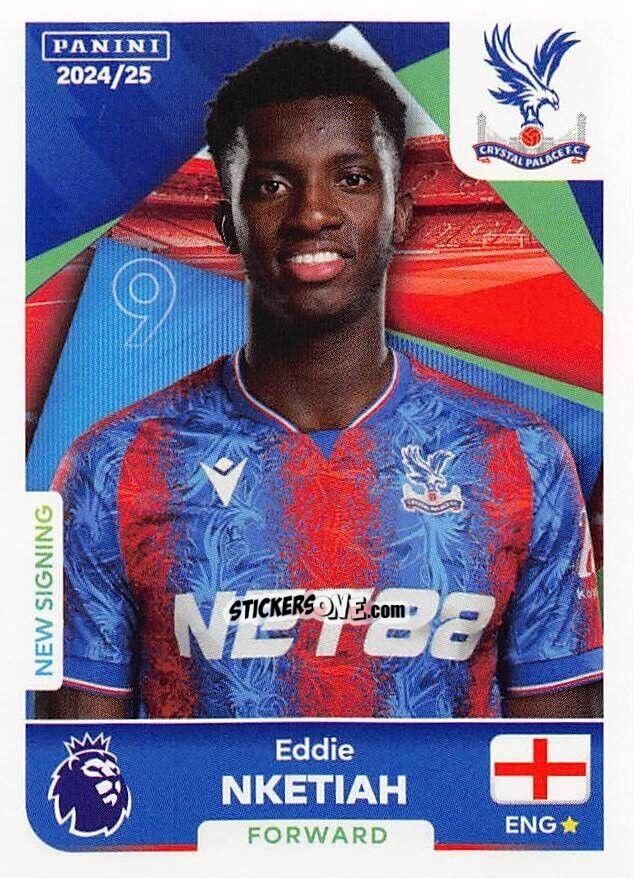 Figurina Eddie Nketiah - English Premier League 2024-2025
 n. 217 - Panini