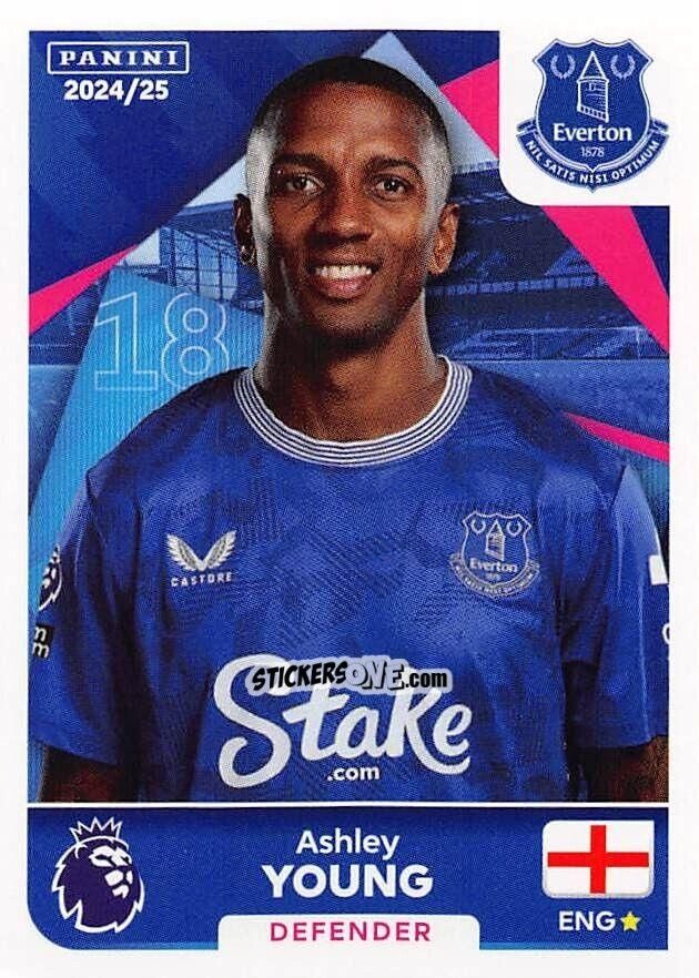 Sticker Ashley Young - English Premier League 2024-2025
 n. 229 - Panini