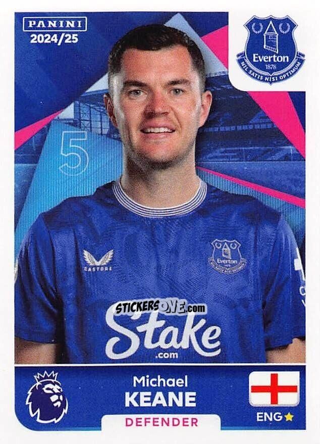 Sticker Michael Keane - English Premier League 2024-2025
 n. 233 - Panini