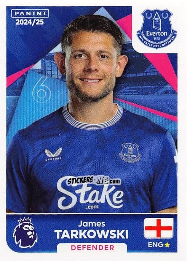 Figurina James Tarkowski - English Premier League 2024-2025
 n. 234 - Panini