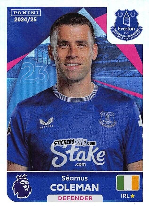 Figurina Séamus Coleman (Captain) - English Premier League 2024-2025
 n. 236 - Panini