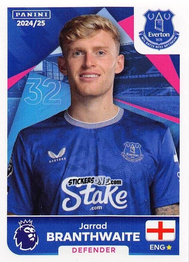 Sticker Jarrad Branthwaite - English Premier League 2024-2025
 n. 237 - Panini