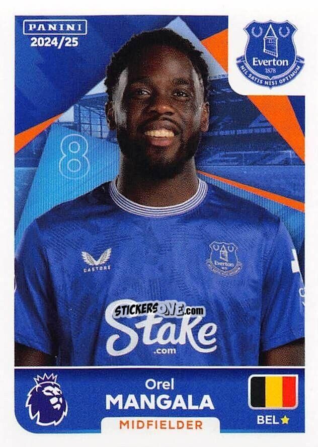 Cromo Oreil Mangala - English Premier League 2024-2025
 n. 238 - Panini