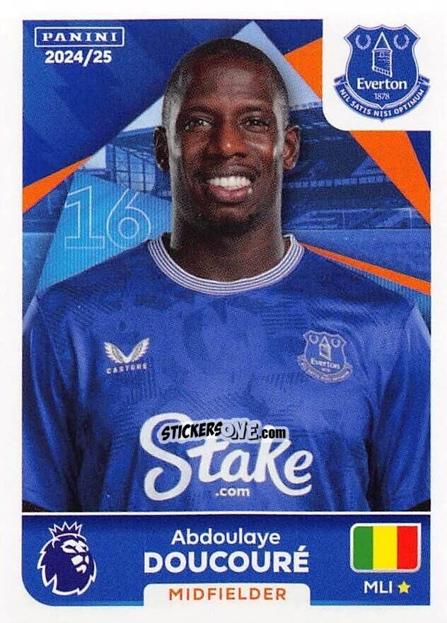 Cromo Abdoulaye Doucouré - English Premier League 2024-2025
 n. 239 - Panini