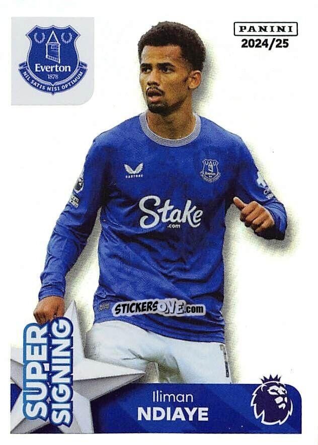 Figurina Iliman Ndiaye (Super Signing) - English Premier League 2024-2025
 n. 254 - Panini