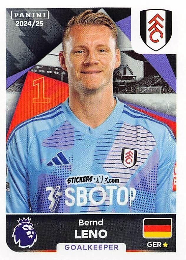 Cromo Bernd Leno - English Premier League 2024-2025
 n. 256 - Panini