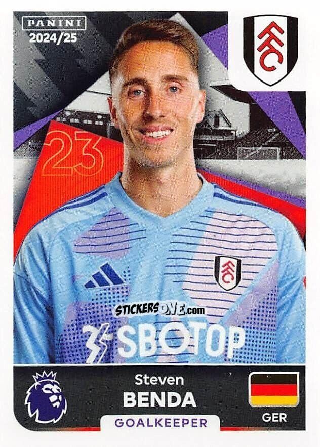 Figurina Steven Benda - English Premier League 2024-2025
 n. 257 - Panini