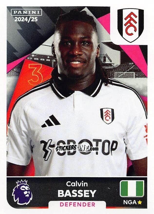 Cromo Calvin Bassey - English Premier League 2024-2025
 n. 262 - Panini