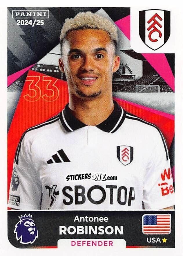 Sticker Antonee Robinson - English Premier League 2024-2025
 n. 266 - Panini