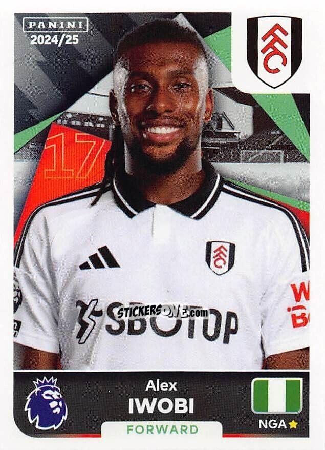 Sticker Alex Iwobi - English Premier League 2024-2025
 n. 276 - Panini